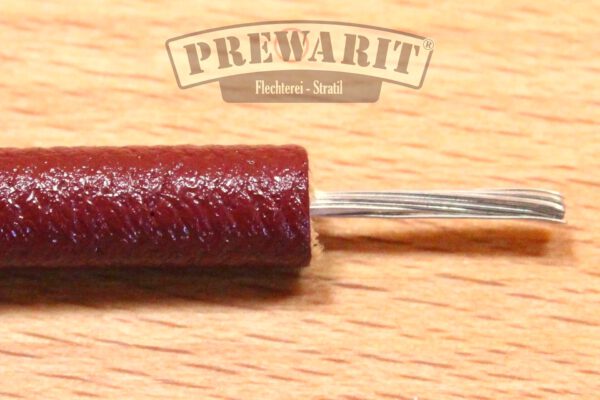 PREWARIT UNICOLOR LACKKABEL RAL 3005 (WEINROT) ZÜNDKABEL 1,5mm² AUSSENDURCHMESSER 7MM